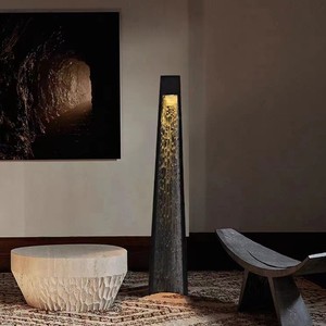 Wabi Sabi Style Designer Floor Lamp Marble Carving 1010x180 Led <b>Light</b> Home Decor Ambient <b>Lighting</b> - Product Image 3