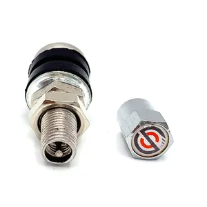 Sunsoul — vannes de pneu en métal chromé pour moto scoty, pneu en acier inoxydable sans chambre à air, Vamd161 tr161, 100 pièces - Product Image 1