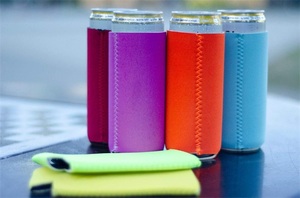 Rts 12oz trống Skinny Neoprene mỏng có thể mát tay áo đồng bằng ráp Soda Bìa coolies - Product Image 4