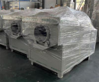 Professionele roterende trommelzaadrooster op gas, 350 kg/uur, voor pinda's, sojabonen, raapzaad, palmzaden, sesamzaad.