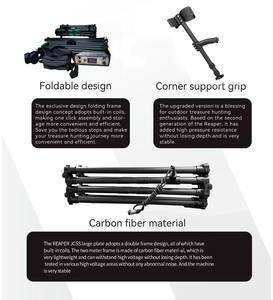 Altın plastik el <span class=keywords><strong>Metal</strong></span> dedektörü TF9000-50C IP68 hazine avcılık için su geçirmez derece paslanmaz çelik konstrüksiyon - Product Image 5