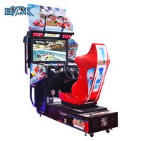 Machine de jeu vidéo de voiture de simulateur de course d'arcade à pièces fabriquée en Chine Construction en métal 220V