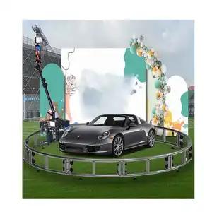 Scatti fotografici per fotocamera con rotazione automatica a 360 gradi zoom dolly circle 360 photobooth per motor show