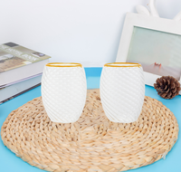 Tasse à café en verre à haute teneur en borosilicate personnalisée en gros