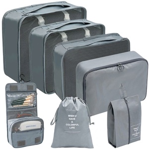 Promotion : Organisateur de valise léger et pliable avec fermeture éclair, ensemble de sacs de rangement pour bagages, cubes de voyage 8 pièces - Product Image 1
