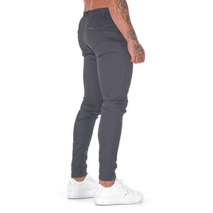 กางเกงขายาวทรงสกินนี่สำหรับผู้ชาย สไตล์ลำลอง แฟชั่น คุณภาพสูง รับผลิตตามแบบ (OEM) พร้อมปักโลโก้ โรงงานผลิตกางเกงชิโน่สำหรับผู้ชาย - Product Image 4