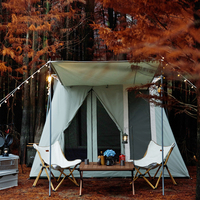 Tentes de camping en coton 4 saisons grande famille imperméables 3500mm pliables en plein air