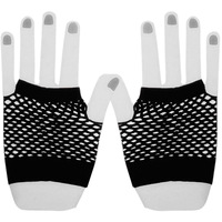 Gants courts d'été pour femmes et jeunes filles, couleur néon bonbon, à doigts complets, sans doigts ou à demi-doigts, sexy, en maille ajourée