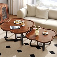 Table basse moderne de petite taille pour salon, durable et facile à nettoyer, avec un design simple de table d'appoint pour canapé