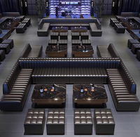 Collection de banquettes VIP, ensemble de sièges incurvés contemporains pour bar et boîte de nuit