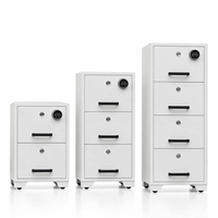 Cajonera de Oficina con Cerradura Electrónica, Cerraduras con Llave Individual y Almacenamiento de Archivos Clasificados