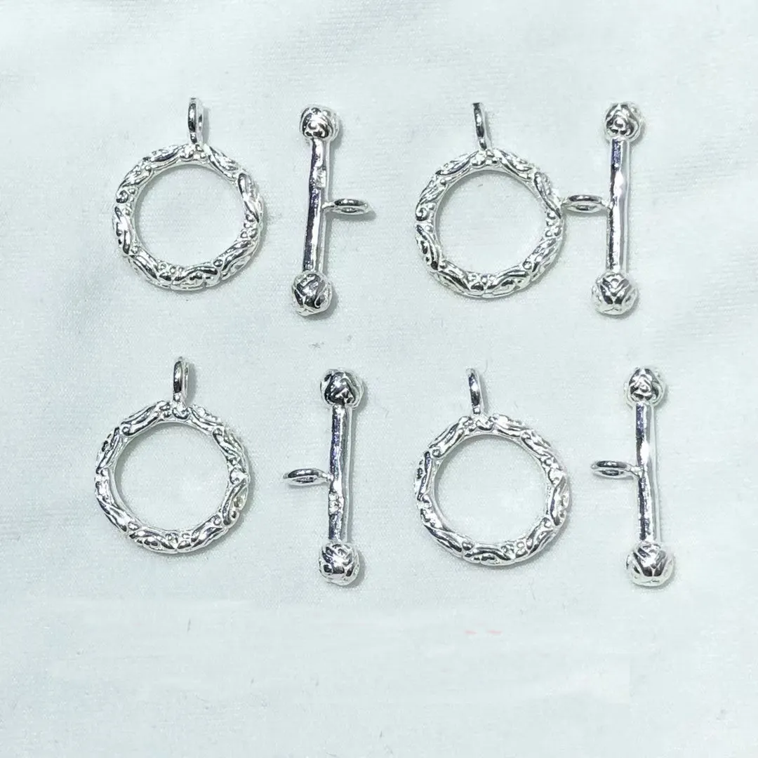 Good Quality 14mm Sterling Silver OT Toggle Clasps For Chains