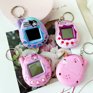 Konsol Game genggam tingkat hewan peliharaan, mainan hewan peliharaan Virtual elektronik untuk anak-anak dengan fungsi memberi makan & Perawatan - Product Image 1