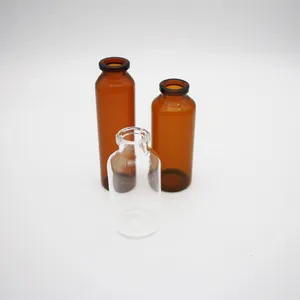 25m 30ml L Pharmaceutical Grade Clear Amber USP TYPE-1 Glass Vials