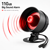 Système d'alarme extérieur intelligent Tuya Wifi compatible Alexa & Google Assistant, étanche, sans fil 433 MHz, avec sirène puissante et sons forts
