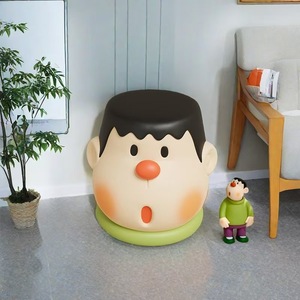 Lindo Taburete de Dibujos Animados de Takeshi <span class=keywords><strong>Goda</strong></span> para Cambiar Zapatos, Cojín Bajo y Extraíble con Diseño de Doraemon para Dormitorio o Sala de Estar, Perfecto - Product Image 1