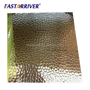 Embossed Aluminum Sheet 0.4mm Pebble Pattern Embossed 3003 Aluminum Coil Sheet With Blue Plastic Film