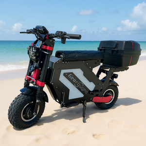 Trottinette électrique Geofought Molo 5 72V 10000W 50Ah 14 pouces avec coffre arrière pour livraison de nourriture, stock entrepôt US - Product Image 1