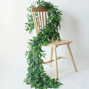 Nouvelle Arrivée Artificielle Verdure Feuilles De <span class=keywords><strong>Vigne</strong></span> Suspendus Plante Soie Tenture Décoration Murale - Product Image 1