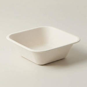 ภาชนะใส่อาหารแบบใช้แล้วทิ้งทำจากชานอ้อยสีขาวย่อยสลายได้ทางชีวภาพสำหรับงานจัดเลี้ยงงานกิจกรรมคาเฟ่และงานบริการอาหาร - Product Image 4