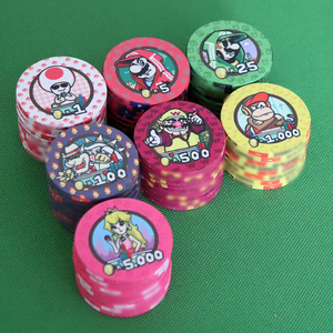 เหรียญกษาปณ์เซรามิกส์สำหรับเล่นเกมห้องโป๊กเกอร์คาสิโนห้องไพ่หรูหราธีมซูเปอร์มาริโอ - Product Image 5