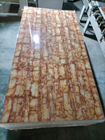 Panneau mural en PVC avec revêtement UV 1220*2440mm, panneau décoratif brillant, imperméable, en stock, livraison rapide pour les distributeurs, commande en gros