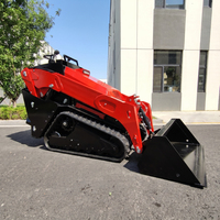 Mini-chargeuse compacte à moteur diesel avec livraison gratuite, petite chargeuse compacte, engin de terrassement, chargeuse compacte avec godet