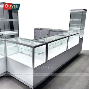 ตู้โชว์เครื่องประดับกระจกนิรภัยแบบหมุนได้สำหรับห้างสรรพสินค้าเคสกระจกหรูหราสำหรับหน้าร้าน - Product Image 1