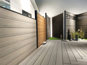 Recinzione da Giardino in Composito Legno-Plastica (WPC) Facilmente Assemblabile per Esterni - Product Image 6