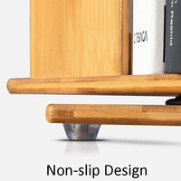 Étagère de rangement en bambou pour tiroirs, bibliothèque multi-niveaux moderne et Simple, bibliothèque rotative et réglable, pour le sol