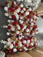 W-D030 Nouvelle Boule de Fleurs Artificielles de Style Moderne, Boule de Roses Dorées de Haute Qualité pour Centre de Table de Mariage et Décorations de Fête