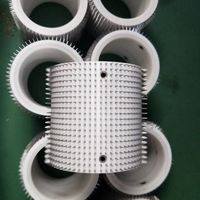Brosse à rouleau en plastique Cylindre à perforation froide, rouleau à aiguilles, rouleau perforant pour préforateur chauffant
