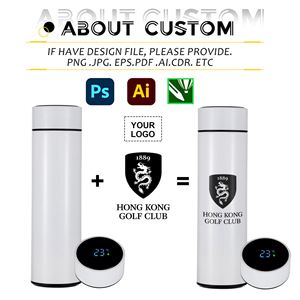 Wholesale Electronic Thermos Bottle Custom Logo 500ml LED Temperature Display 12-24 Hours Thermal Insulation Business Gift Ready - Product Image 3
