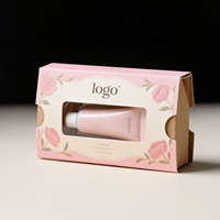 Scatola in Cartone per Cosmetici con Inserto in Spugna, Stampa a Rilievo per Prodotti Skincare, Crema Viso, Detergente Viso, Rossetto