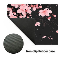 Tapis de souris de jeu grand format avec impression couleur, tapis de bureau en caoutchouc par sublimation, épaisseur 3 mm, antidérapant, avec bords cousus durables