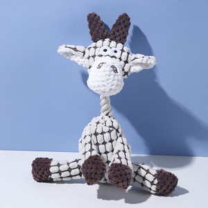 Vendita calda eco-friendly simpatico cane asino giocattolo interattivo durevole masticazione animale di pezza cigolante giocattolo di peluche per animali domestici - Product Image 3