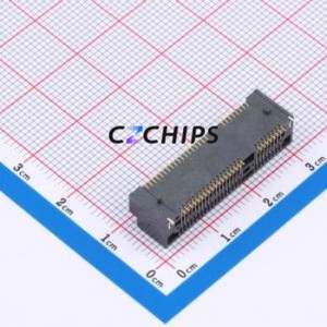 X1304WVS-52E-LPV01 PCI/PCIe Connector SMD Connector mPCI-E 52P 36P Horizontal Mount - Product Image 2