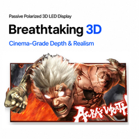 Pantalla LED 3D Polarizada Pasiva Bestar, HDR10+, Resolución 8K, IP65 Impermeable, Efectos Pop-Out Inmersivos, Profundidad 3D Realista para