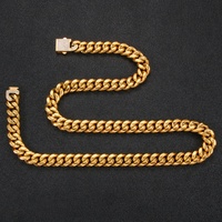 Hip Hop Glacé Pavé Strass Plein Miami Cubain Chaîne CZ Bling Rappeur Colliers Pour Hommes Bijoux Unisexe