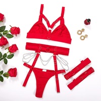 Haute qualité femmes Sexy été dentelle fronde sangle réglable tasse complète string à armatures ensemble de Lingerie motif Floral