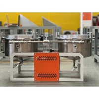 Nieuwe automatische kokosnootoliefiltratie- en zuiveringsapparatuur, eetbare olieproductielijn, roestvrij staal, capaciteit 20 kg/uur