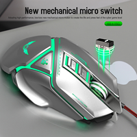 Souris de jeu optique filaire 7d souris de jeu pro définition programmable Macro contre-poids d'équilibrage détachable DPI réglable