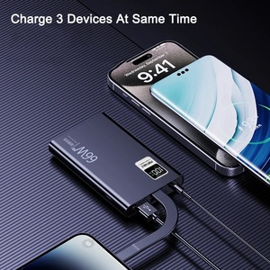 Banque de puissance intelligente portable <span class=keywords><strong>compatible</strong></span> PD + QC 20W + 22.5W certifiée KC 30000mah 20000mah Station d'alimentation multi-appareils à charge rapide - Product Image 4