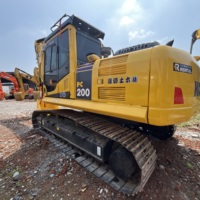 Excavatrice Komatsu PC200 d'occasion de 20 tonnes, haute qualité, écologique, faible nombre d'heures de travail, excellent rapport qualité-prix, prête à l'emploi, vente chaude
