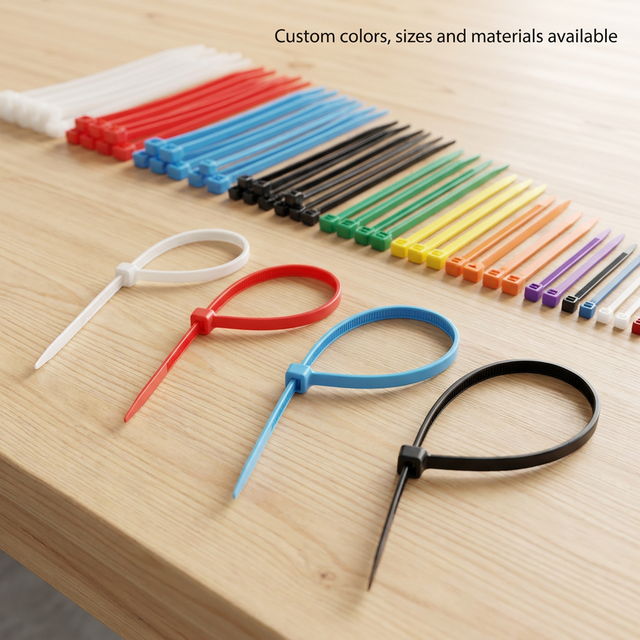 Meicheer Recycled Nylon Self-Locking Cable Ties GRS Certified 60mm/300mm Sizes Industrial Use Factory Direct