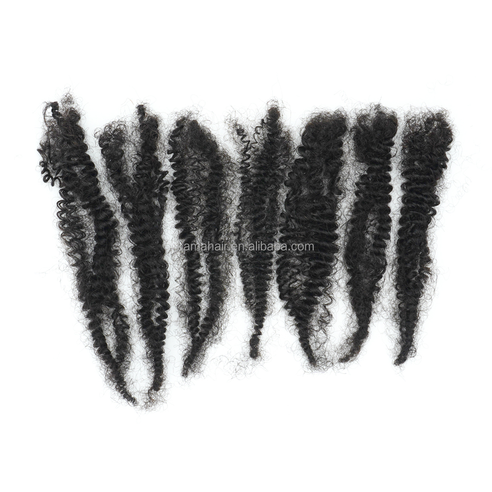 KAMA Natural Remy Brazilian 4C 100% Human Hair Afro Kinky Bulk for Braiding and Micro Twist Detail Section 4