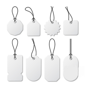 사용자 정의 디자인 브랜드 로고 재활용 판지 의류 의류 교수형 태그 핸드백 의류 브랜드 - Product Image 3