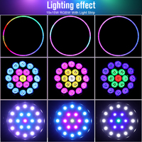 Big Dipper 19x15w RGBW LED 4in1 Bar Disco Stage Lights Bee Eye Zoom Focus Moving Head Wash Light LM1915R