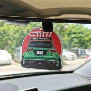 จี้น้ำหอมรูปรถทำจากกระดาษสำหรับตกแต่งรถที่ทันสมัยและทันสมัยเป็นมิตรต่อสิ่งแวดล้อม - Product Image 5