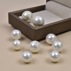 4mm à 16mm <span class=keywords><strong>perles</strong></span> de verre blanc demi-percées de différentes tailles <span class=keywords><strong>en</strong></span> forme de rond pour boucle d'oreille bijoux ornements chaîne de téléphone - Product Image 5